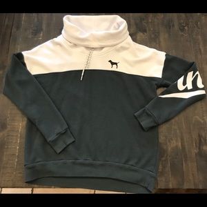 PINK Shawl Neck Sweatshirt